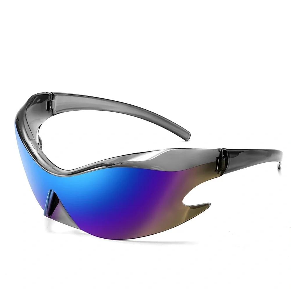 Stylish Blue TAKE UP SPACE Y2K SUNGLASSES NEW